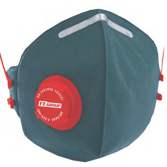 FF Group DM-622 V 36459 FFP2 Κυπελλοειδής Μάσκα Σωματιδίων Ενεργού Άνθρακα με Βαλβίδα